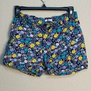 Old Navy Girls Floral Print Shorts with adjustable waist